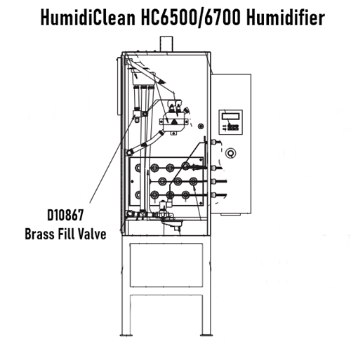 Armstrong International D10867 Brass Fill Valve for HumidiClean HC6500/6700