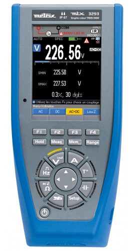 AEMC 2154.04 3293 TRMS Digital Datalogging Multimeter, 100000 Counts