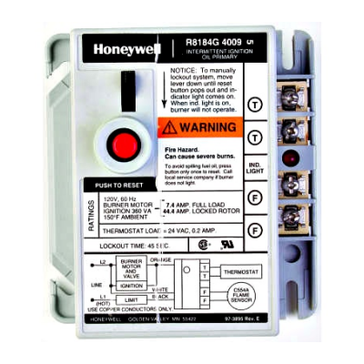 Honeywell R8184G4025 Protectorelay Oil Burner Control