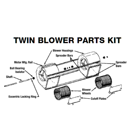 Lau 02484093 Twin Blower Parts Kit