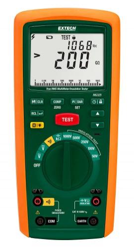 Extech MG325 Insulation Tester/True RMS Multimeter with Datalogger, 200G&Omega;/1000V, CAT IV